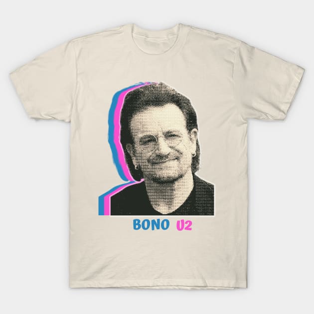 Bono U2 // Vintage T-Shirt by Katab_Marbun